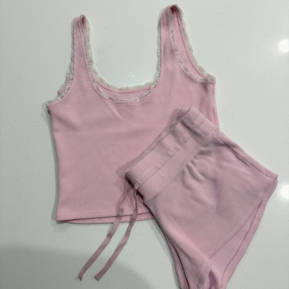 Other - Hollister Women's Pink Sleepwear Set